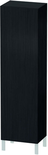 Duravit Hochschrank L-Cube 363x500x1760mm 1 Tür rechts Eiche Schwarz – Wandhängend mit Soft-Close