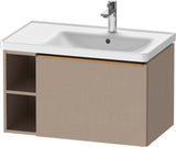 DURAVIT D-Neo Waschtischunterbau 784 mm wandhängend mit 1 Auszug und 2 offenen Fächern in Betongrau Matt
