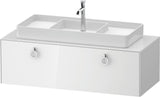 DURAVIT White Tulip Konsolen-Waschtischunterbau wandhängend 1300 mm Weiß Seidenmatt, 1 Auszug