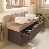 DURAVIT Balcoon Konsolen-Waschtischunterbau 1200 mm mit 4 Schubkästen und Tip-on-Technik