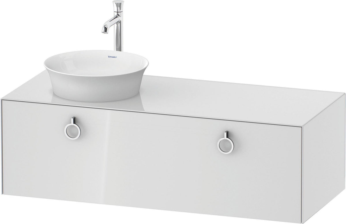 DURAVIT White Tulip Waschtischunterbau 1300 mm wandhängend mit Auszug und LED-Innenbeleuchtung von Philippe Starck