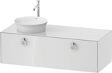 DURAVIT White Tulip Waschtischunterbau 1300 mm wandhängend, 1 Auszug, weiß seidenmatt