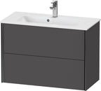 graphit matt / Spanplatte / 2Schubk.,schwarz matt/graphit