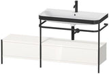 Duravit Waschtischset Happy D.2 Plus 1600x490 mm Ein Hahnloch Taupe Supermatt