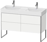 Duravit XSQUARE Waschtischunterbau 1184 mm mit 4 Auszügen, s-matt, Eiche, Anschlag links