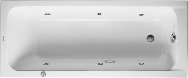 DURAVIT D-Code Whirlwanne 1700x700mm Einbau mit Jet Project und 6 verstellbaren Düsen in Weiß