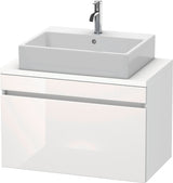 Duravit DuraStyle Waschtischunterbau 800 mm betongrau matt mit 1 Auszug und Soft-Close