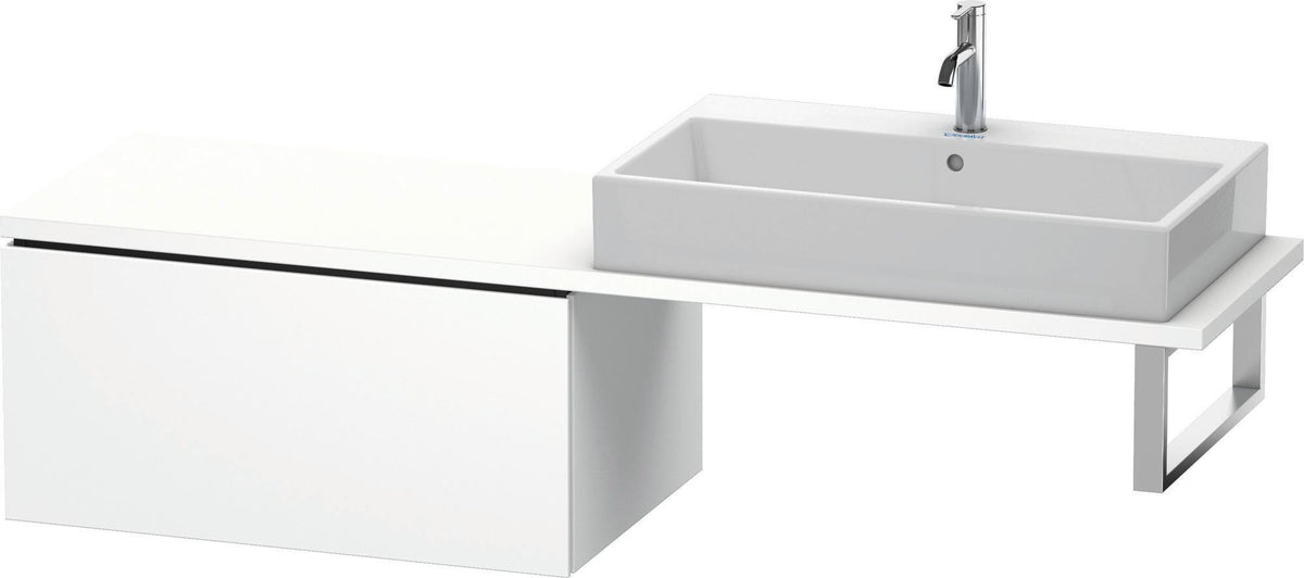 DURAVIT L-Cube Unterschrank für Konsole 820 mm, 1 Auszug, Weiß Matt, Tip-on