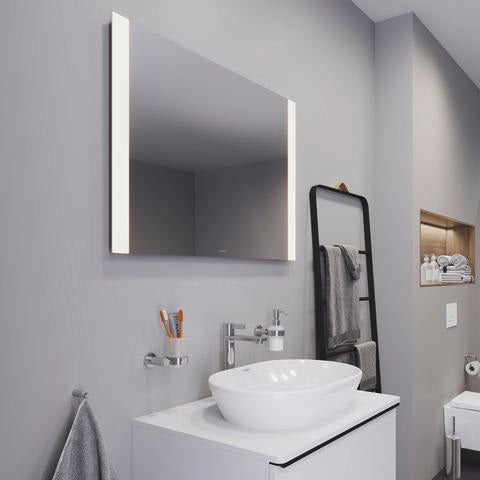 DURAVIT Licht & Spiegel Wandspiegel 1300x700mm mit LED-Beleuchtung und Sensorschalter – Weiß