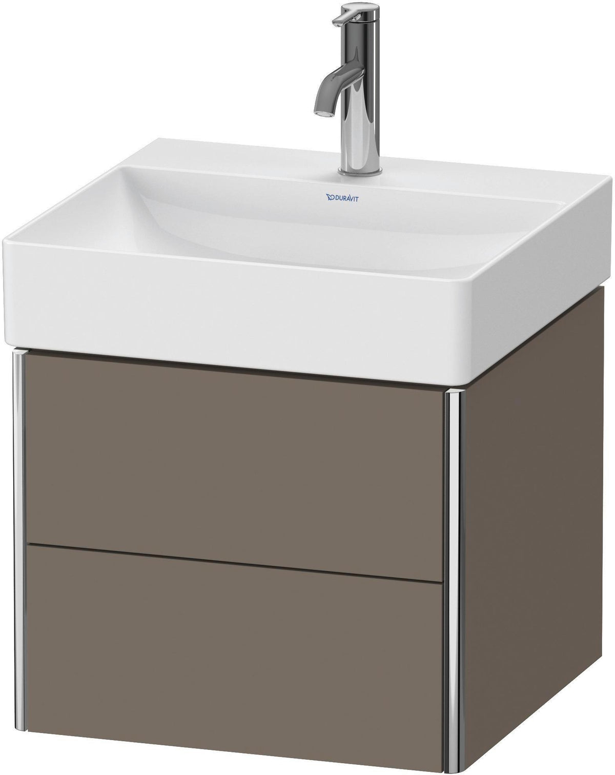 DURAVIT XSquare Waschtischunterbau wandhängend 484 mm, 2 Schubkästen, weiß matt, Tip-On