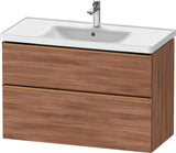 DURAVIT D-Neo Waschtischunterbau 984 mm betongrau matt mit Soft-Close und Bronze-Griff