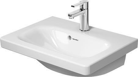 DURAVIT DuraStyle Möbelwaschtisch 550 mm mit Überlauf & WonderGliss, weiß