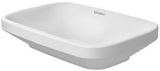 DURAVIT DuraStyle Aufsatzbecken 600 mm weiß mit WonderGliss – ohne Hahnloch, ohne Überlauf