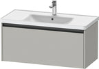 betongrau matt / 1 Auszug / Waschtischunterbau