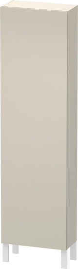 DURAVIT Hochschrank L-Cube 243x500x1760mm 1 Tür links, Leinen – Wandhängend, Soft-Close