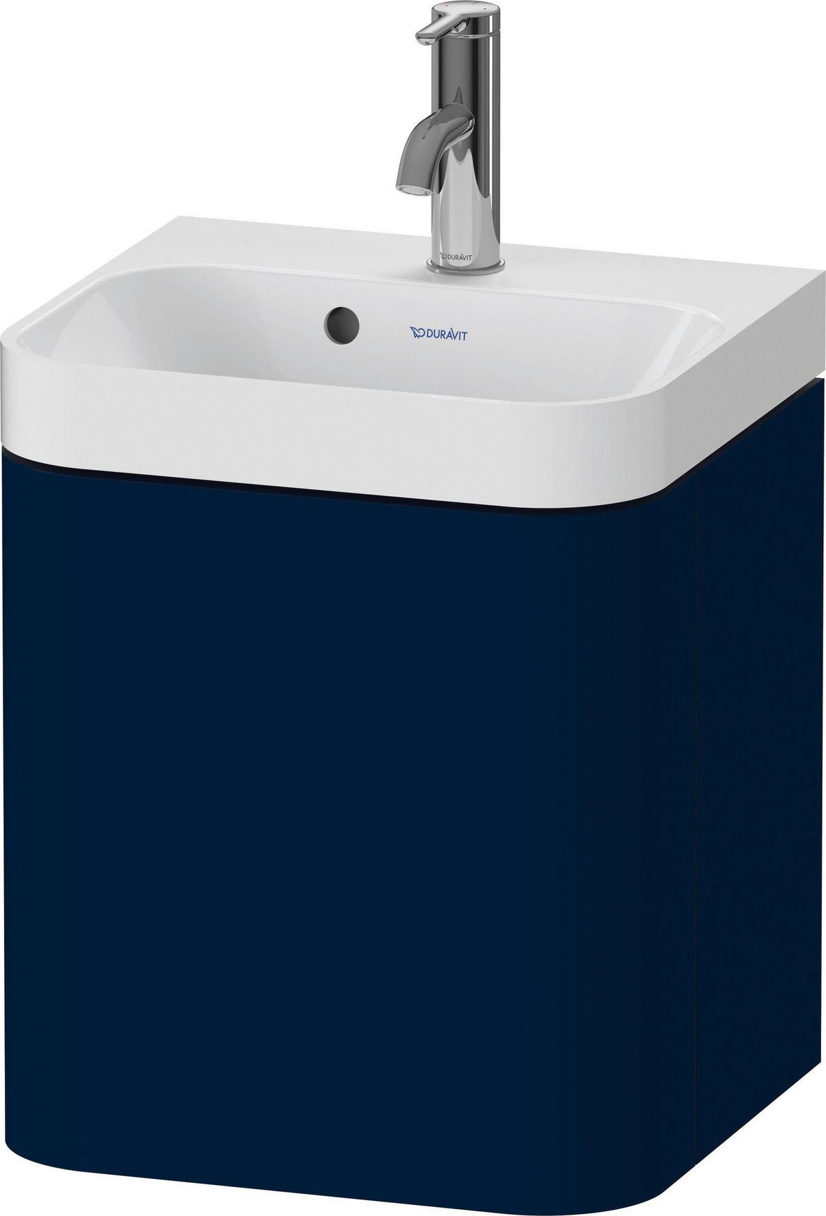 Duravit Happy D.2 Plus Waschtischset 400x360mm Nachtblau Seidenmatt, 1 Tür, wandhängend