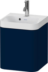 Duravit Happy D.2 Plus Waschtischset 400x360mm Nachtblau Seidenmatt, 1 Tür, wandhängend