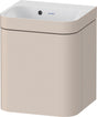 Duravit Happy D.2 c-bonded Waschtischset 400x360x480 mm mit MWT, 1 Tür rechts, Taupe