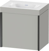 DURAVIT XViu Waschtischunterbauset c-bonded 460x450x330mm mit 1 Tür, schwarz/betongrau matt