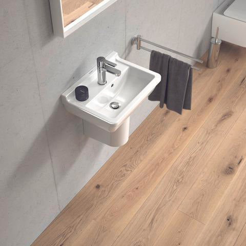 DURAVIT Handwaschbecken Starck 3 450 mm mit Überlauf, 1 Hahnloch, weiß