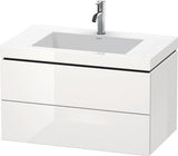 Duravit Waschtischset L-CUBE 800x480mm mit Vero Air Waschtisch und 2 Schubkästen