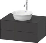 DURAVIT White Tulip Waschtischunterbau wandhängend 800 mm mit 2 Schubkästen & LED-Innenbeleuchtung