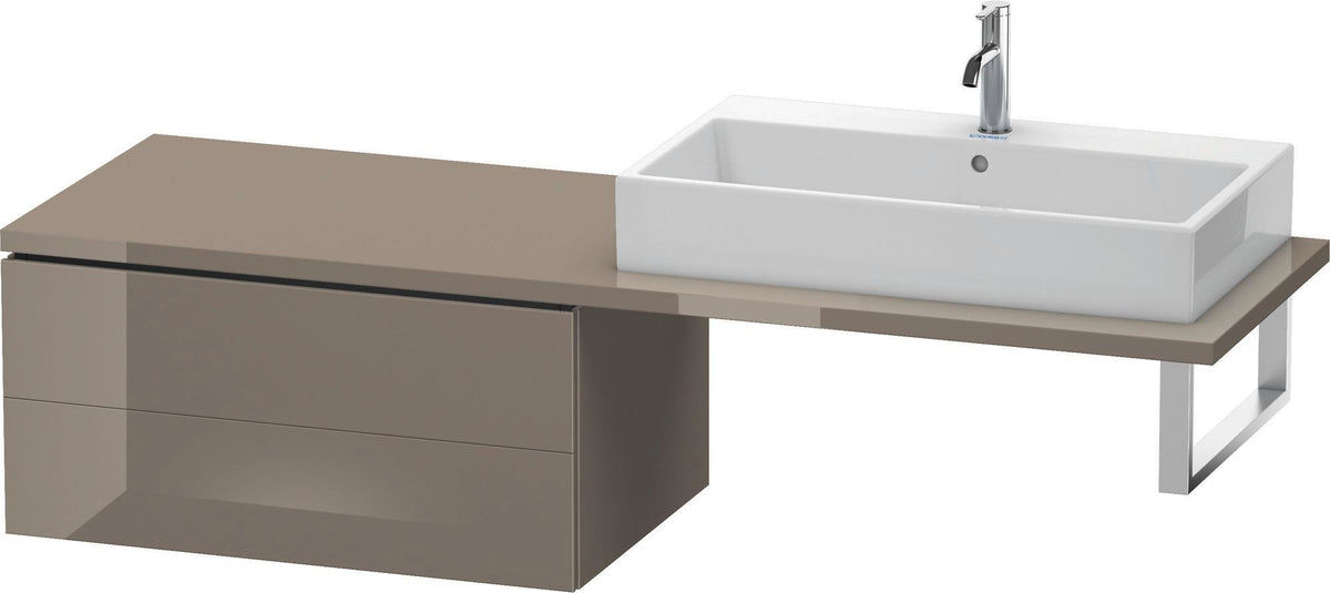 Duravit L-Cube Unterschrank für Konsole 820 mm, 2 Schubkästen, Weiß Matt
