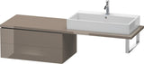 Duravit L-Cube Unterschrank für Konsole 820 mm, 2 Schubkästen, Weiß Matt
