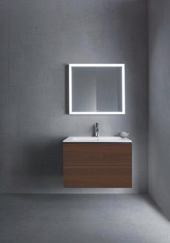 Duravit L-Cube Waschtischunterbau 820 mm taupe matt mit 2 Schubkästen und Tip-On-Technik