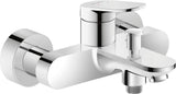 Duravit Wave Einhebel-Wannenmischer Aufputz mit Keramikmischsystem und Umsteller, Chrom