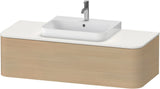 DURAVIT Happy D.2 Konsolenwaschtischunterbau 1300 mm taupe supermatt mit Tip-On-Technik & LED