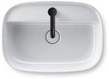 DURAVIT Zencha Aufsatzbecken 550 mm Weiß – mit Hahnlochbank, ohne Überlauf