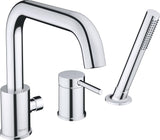 DURAVIT Circle 3-Loch Wannenarmatur Chrom Keramikmischsystem 215 mm Auslauf