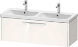 DURAVIT D-Code 2.0 Waschtischunterbau wandhängend 1184 mm mit 1 Auszug, Griff Chrom, Basalt Matt