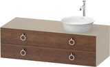 Duravit White Tulip Waschtischunterbau 1300 mm mit 2 Schubkästen und Innenbeleuchtung