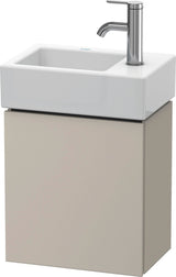 Duravit L-Cube Waschtischunterbau 364 mm betongrau matt, 1 Tür rechts, wandhängend