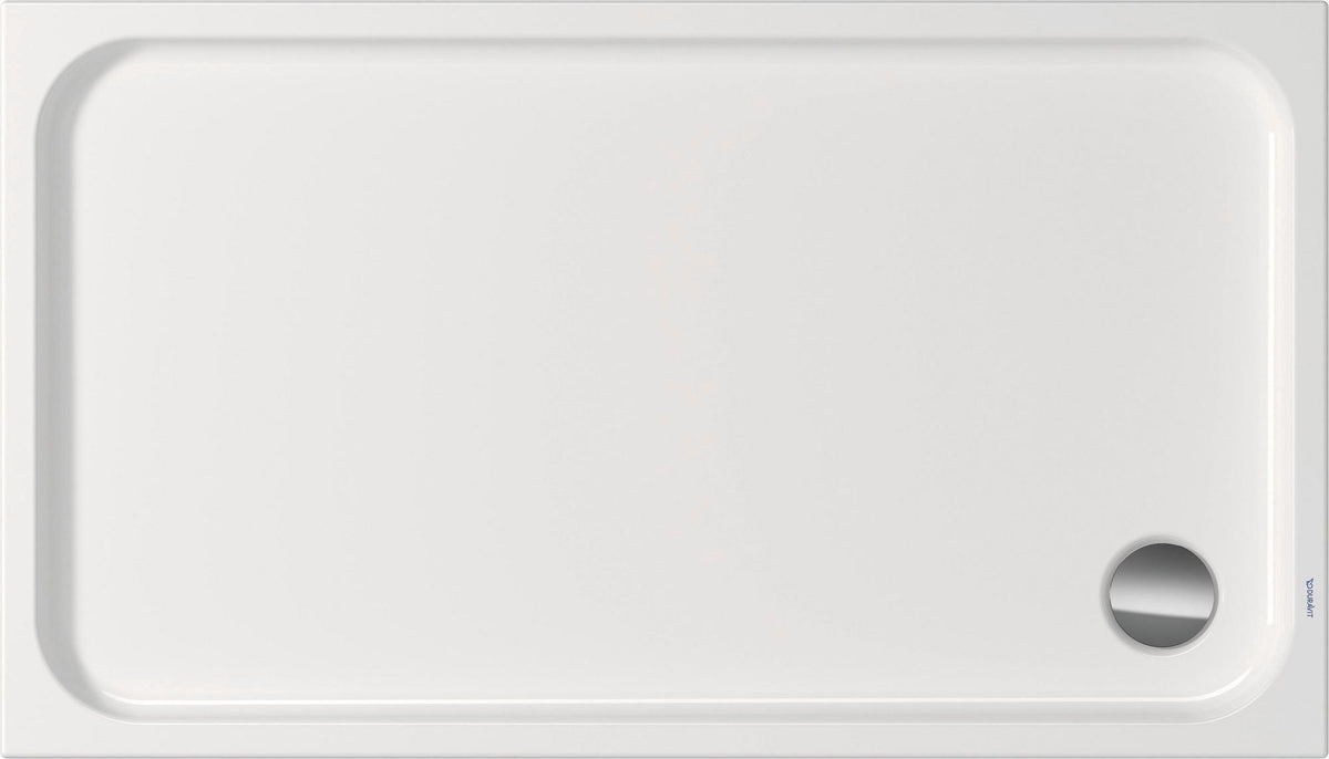 DURAVIT D-Code Duschwanne 1300x800 mm Sanitäracryl mit Antislip in Weiß