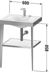 DURAVIT XViu c-bonded Waschtischset 600 mm champagner matt apricot pearl