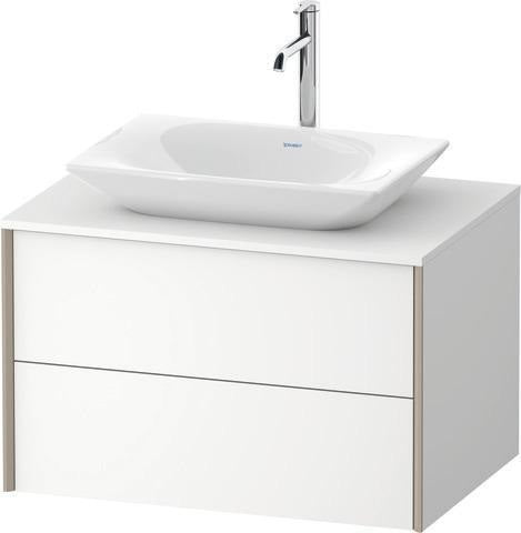 Duravit Waschtischunterbau XVIU 800x550mm Champagner Matt mit Konsolenplatte