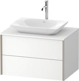 Duravit Waschtischunterbau XVIU 800x550mm Champagner Matt mit Konsolenplatte