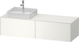 DURAVIT White Tulip Konsolen-Waschtischunterbau 1600 mm wandhängend, 2 Auszüge, weiß seidenmatt