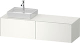 DURAVIT White Tulip Konsolen-Waschtischunterbau 1600 mm wandhängend, 2 Auszüge, weiß seidenmatt