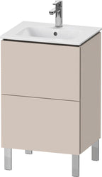 taupe matt / Spanplatte / 2 Auszüge