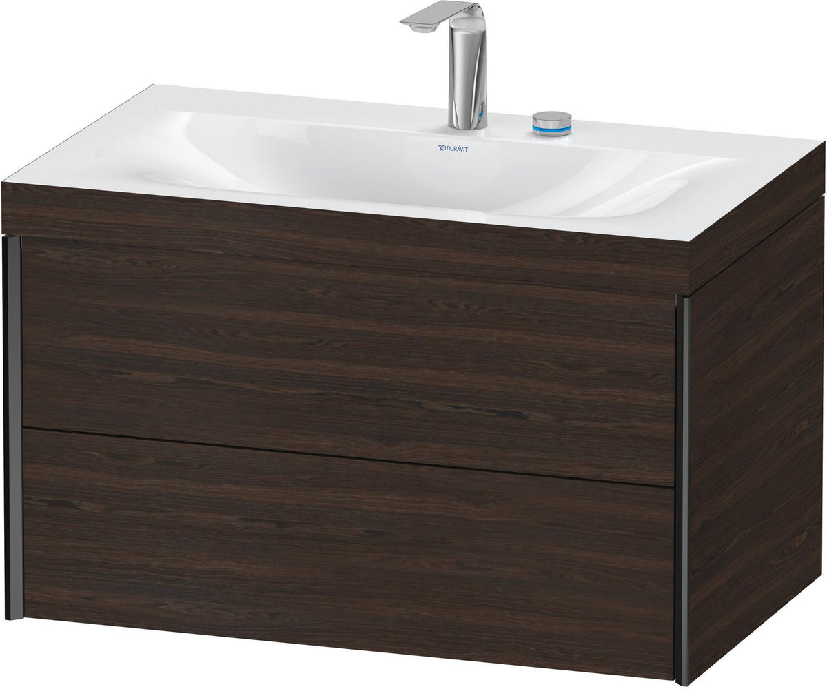 DURAVIT XViu c-bonded Waschtischset wandhängend 800x480x503mm mit 2 Schubkästen, Push-Open und Soft-Close