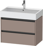basalt matt / 2 Schubkästen / Waschtischunterbau