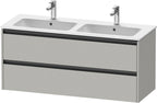 betongrau matt / 2 Schubkästen / Waschtischunterbau