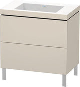 Duravit Waschtischset L-CUBE 800x480mm mit Vero Air Möbelwaschtisch, ohne Überlauf, s-matt