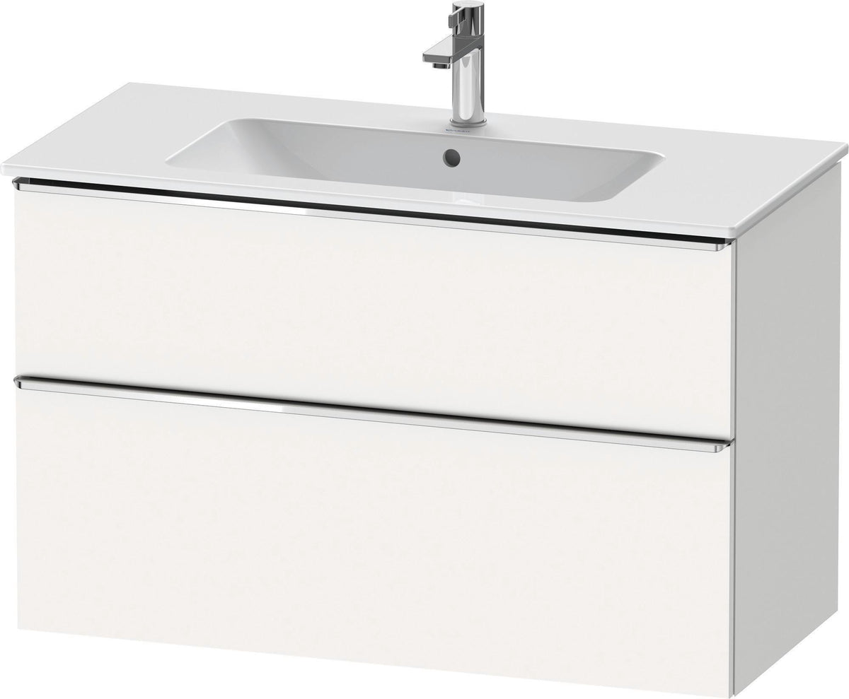 DURAVIT D-Neo Waschtischunterbau 1010 mm Eiche Schwarz mit Bronze Griff