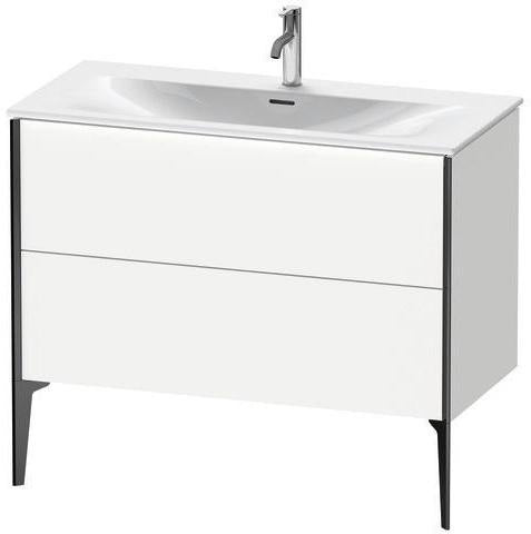 Duravit Waschtischunterbau XVIU 591x1010x480mm Prof. Champ weiß matt – 2 Auszüge, Tip-On-Technik