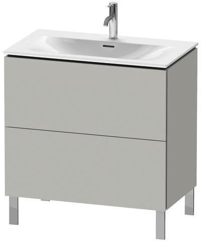 Duravit Waschtischunterbau L-Cube 704x820x481mm weiß matt mit Tip-On-Technik und 2 Auszügen